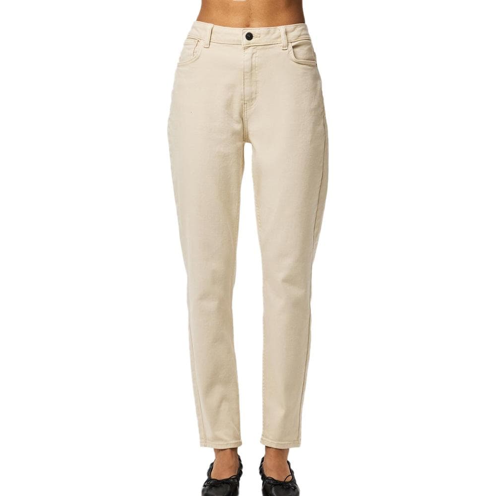 Jean fuselé Beige Femme Pieces Bella 1