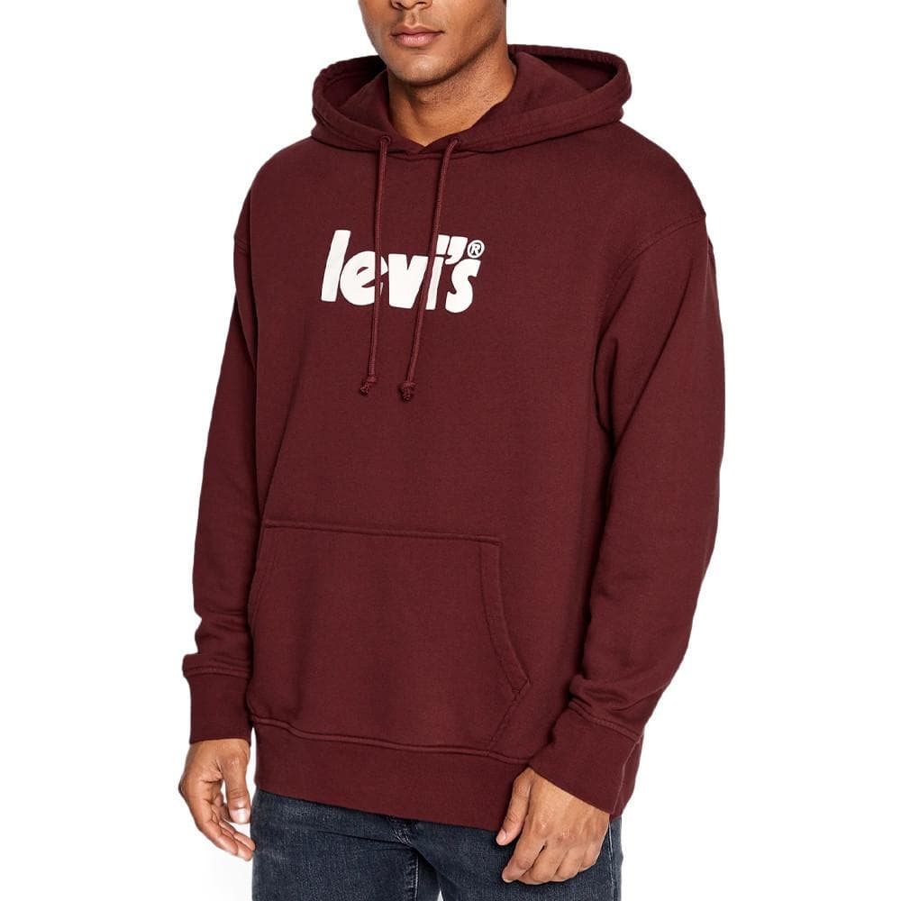 Sweat à capuche Bordeaux Homme Levis Graphic Po 1