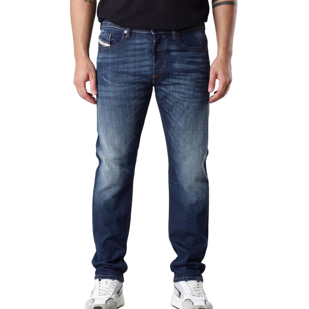 Jean Bleu Foncé Délavé Homme Diesel Buster A00893 1