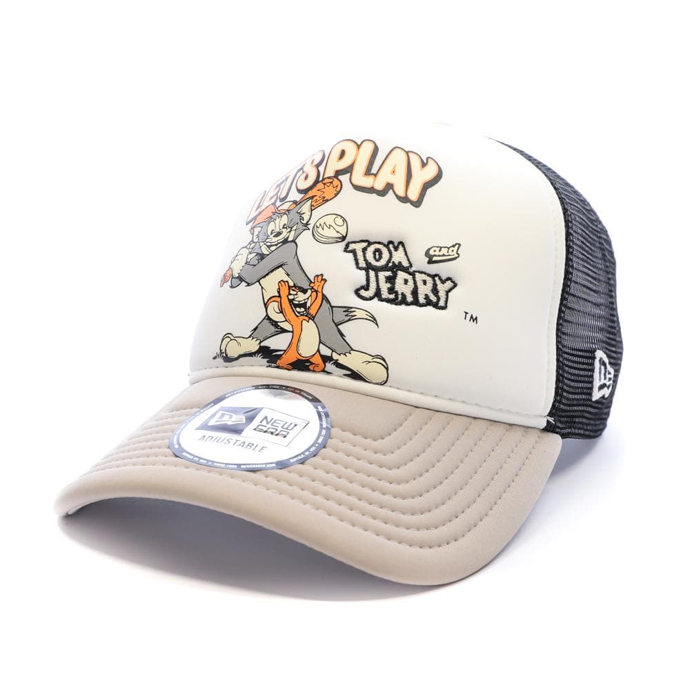 Casquette Grise Homme New Era Tom And Jerry Trucker Tomjer 1