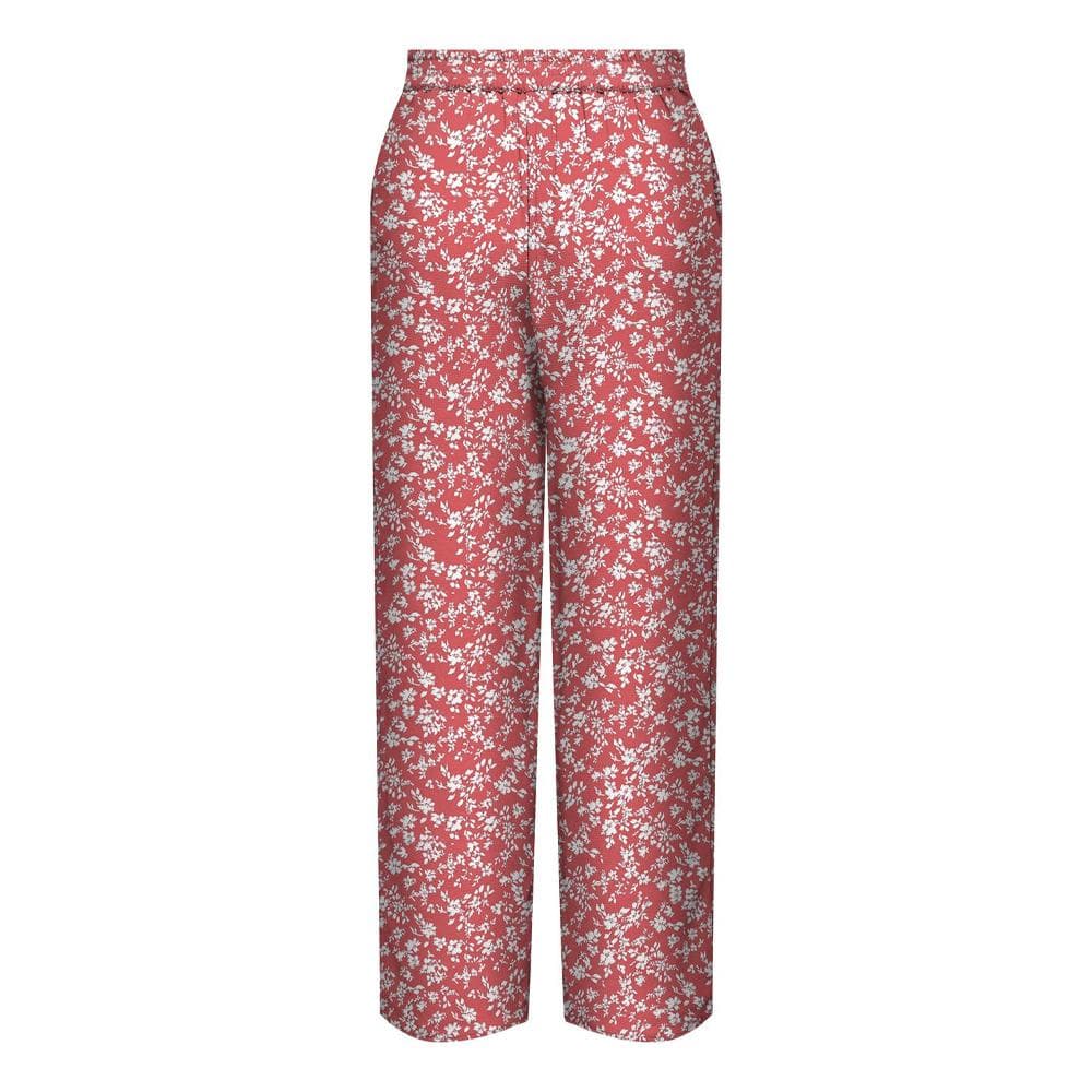 Pantalon Rose/Blanc Femme Only Nova Life Palazzo 2