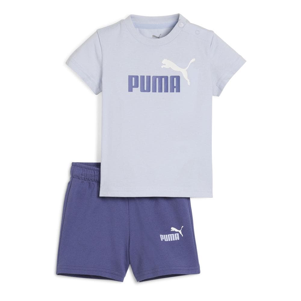 Ensemble Bleu Garçon Puma Minicats Ess Tee And 1