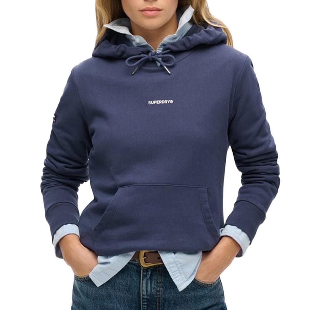 Sweat Marine Femme Superdry Plain Hood 1