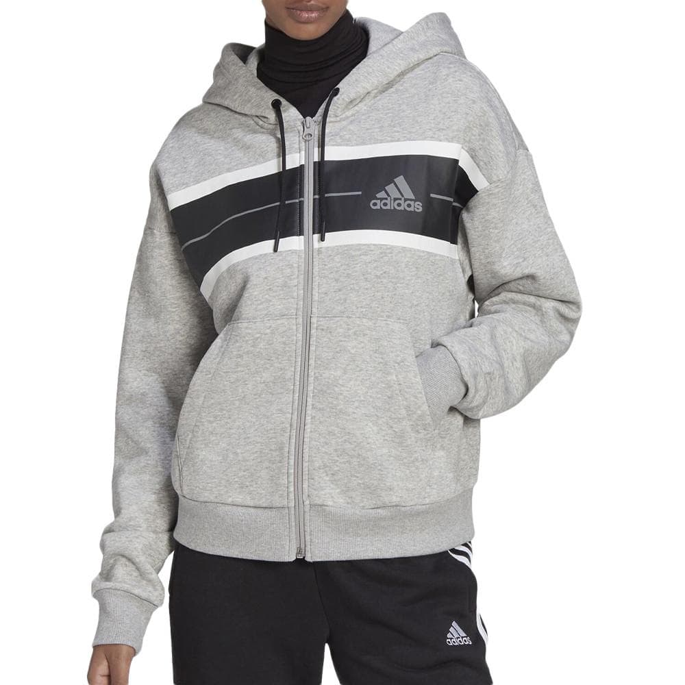 Sweat Gris Femme Adidas W Bluv Q4 Hd Tt 1