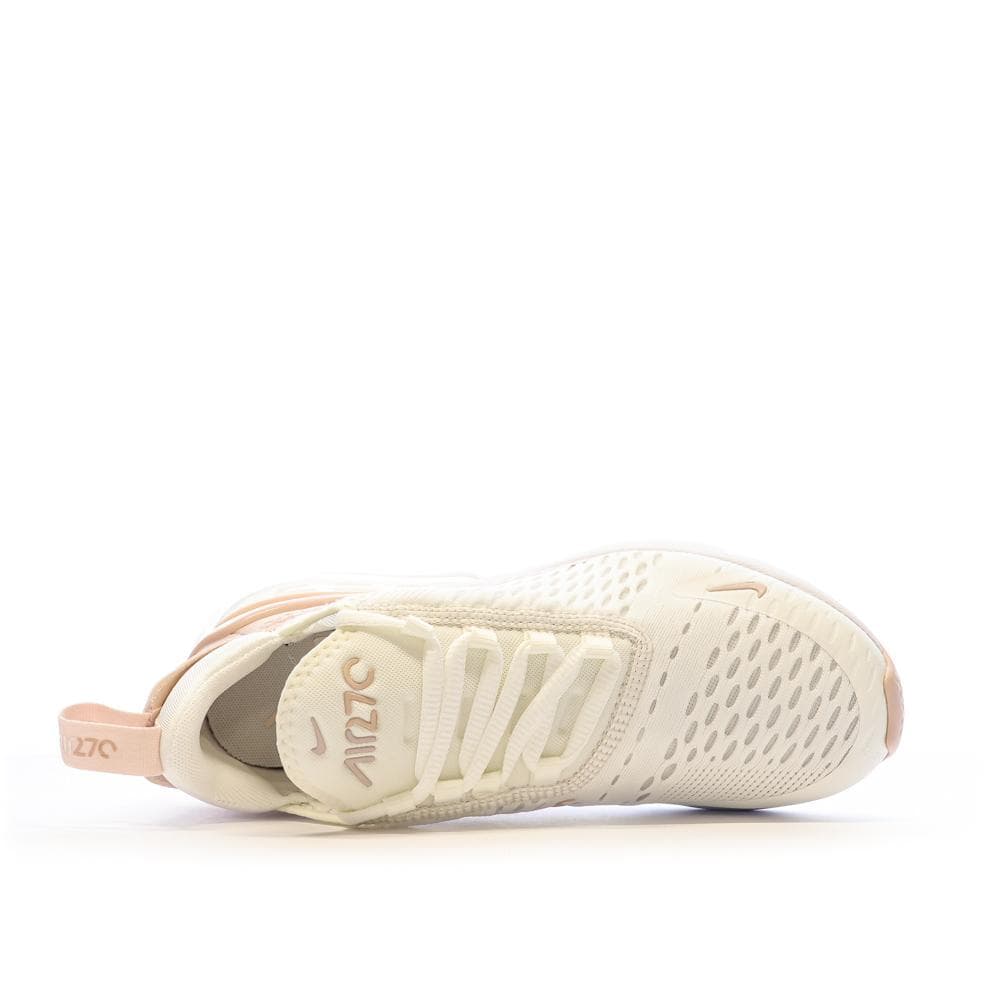 Baskets Blanches/Rose Femme Nike Air Max 270 4