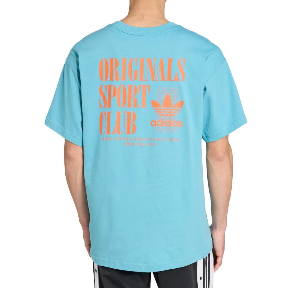 T-Shirt Bleu Homme Adidas Sport Club 2