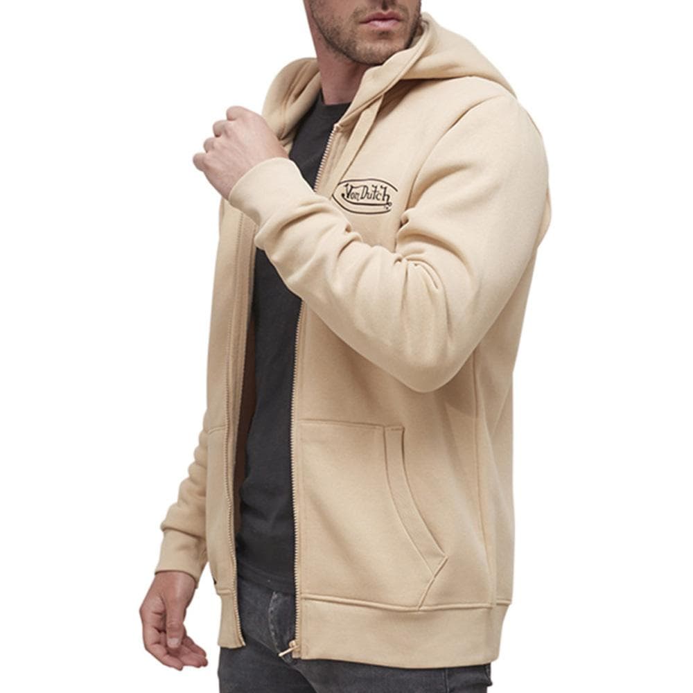 Sweat Zippé Beige Homme Von Dutch SLIMBE 1