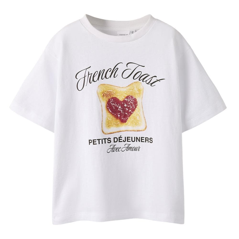 T-shirt Blanc Fille Name it Flucie 1