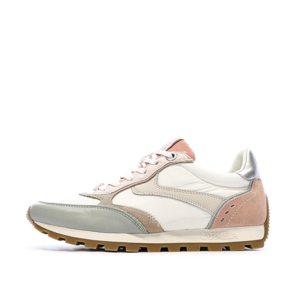 Baskets Blanches/Roses/Bleu Femme Chaussures Piel 1
