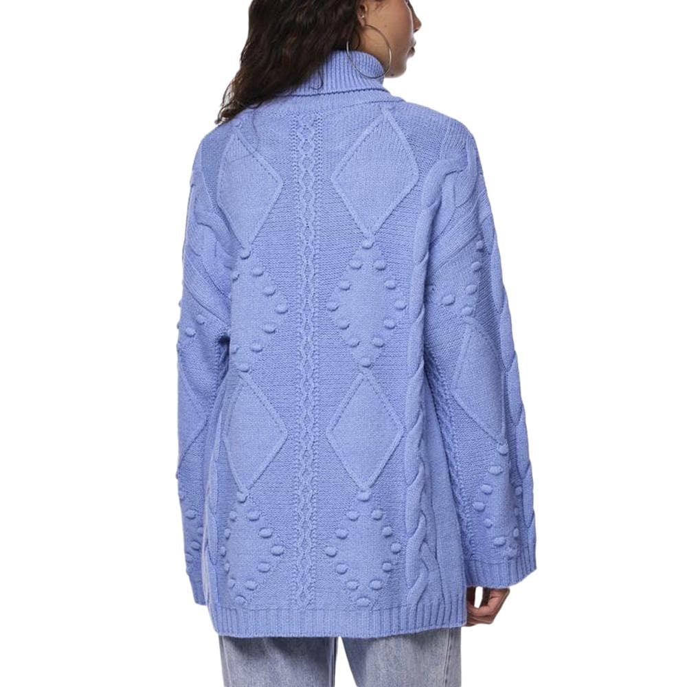 Pull Bleu Femme Pieces Wide Sleeve 2