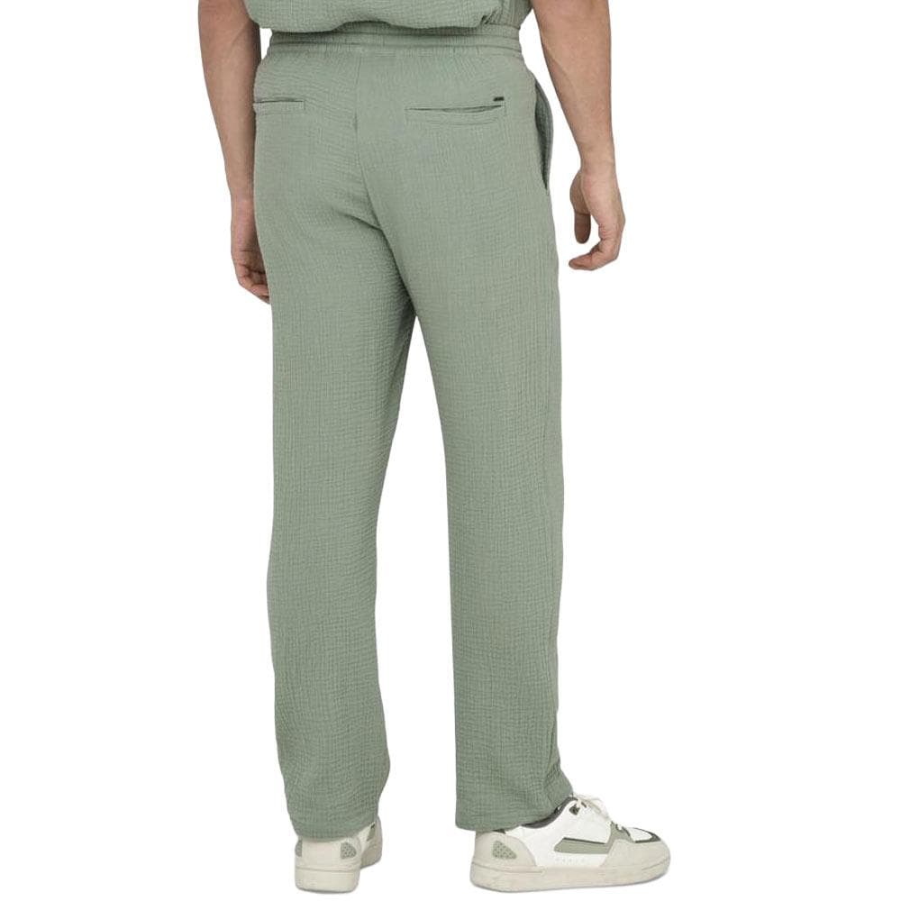 Pantalon Fluide Gaz de coton Vert Homme Only & Sons Onssinus 0158 2
