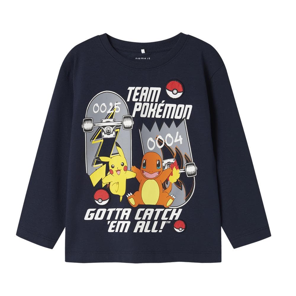 T-Shirt Manches longues Marine Garçon Name it Stern Pokemon 1