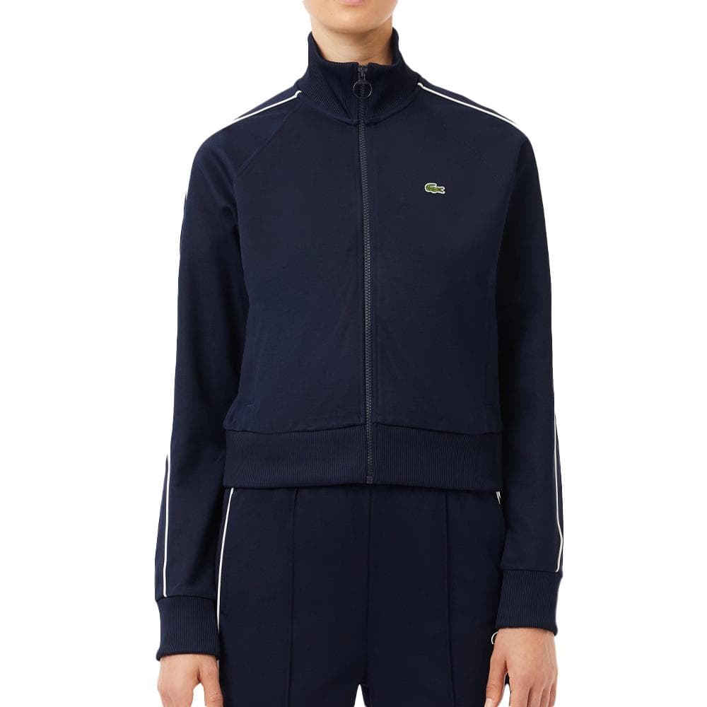 Veste Zippé Marine Femme Lacoste Paris Interlock 1
