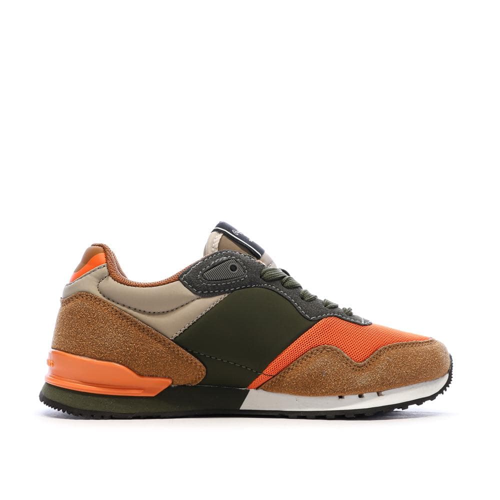 Baskets Oranges/Kaki Garçon Pepe Jeans London 2