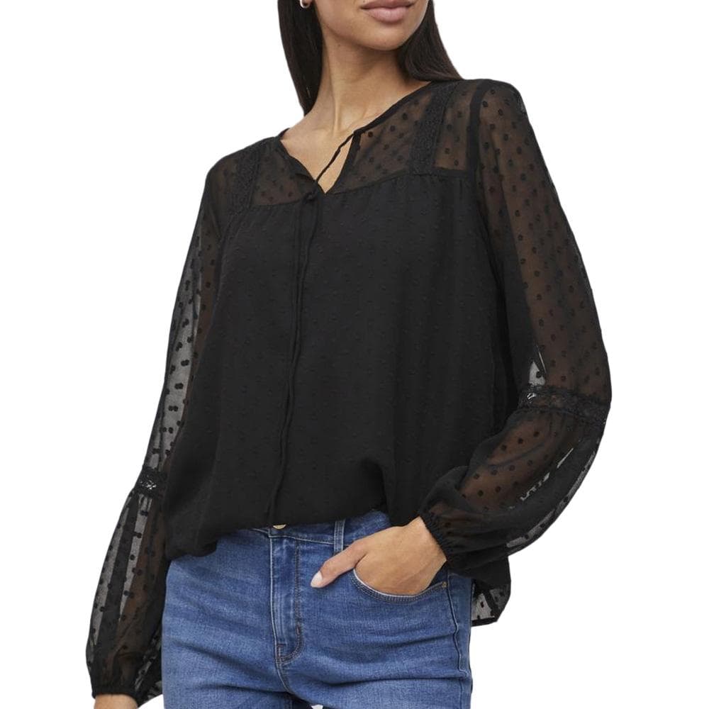 Blouse Noire Femme Vila Viedee 1