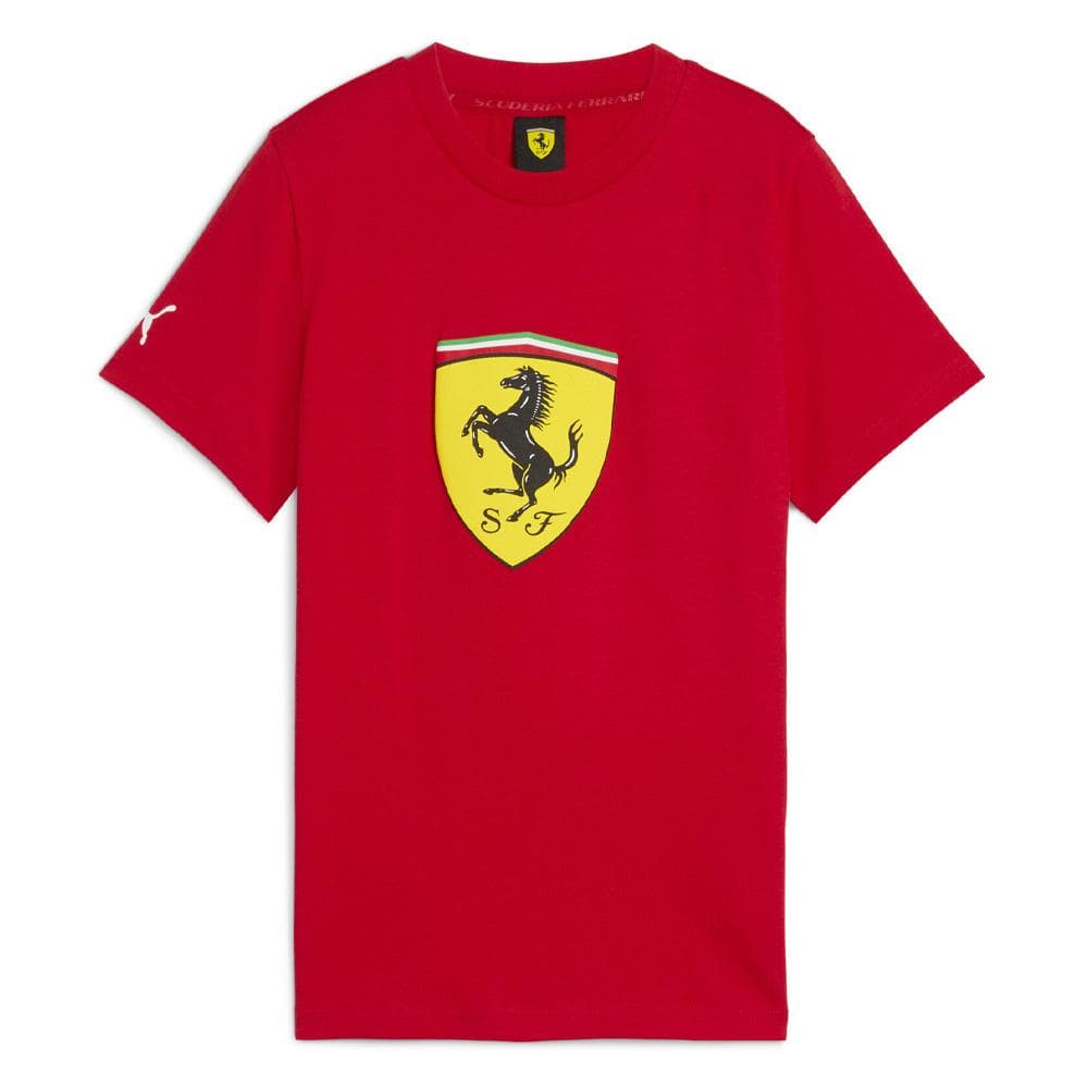 T-Shirt Rouge Garçon Puma Ferrari Kids Colored 1