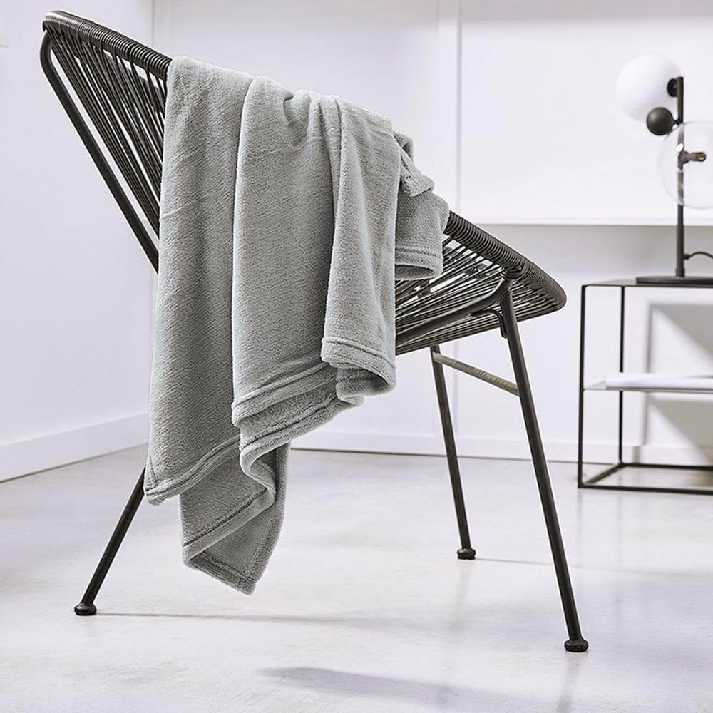 Plaid Gris Today Plaid Xl Moelleux 150x200 2