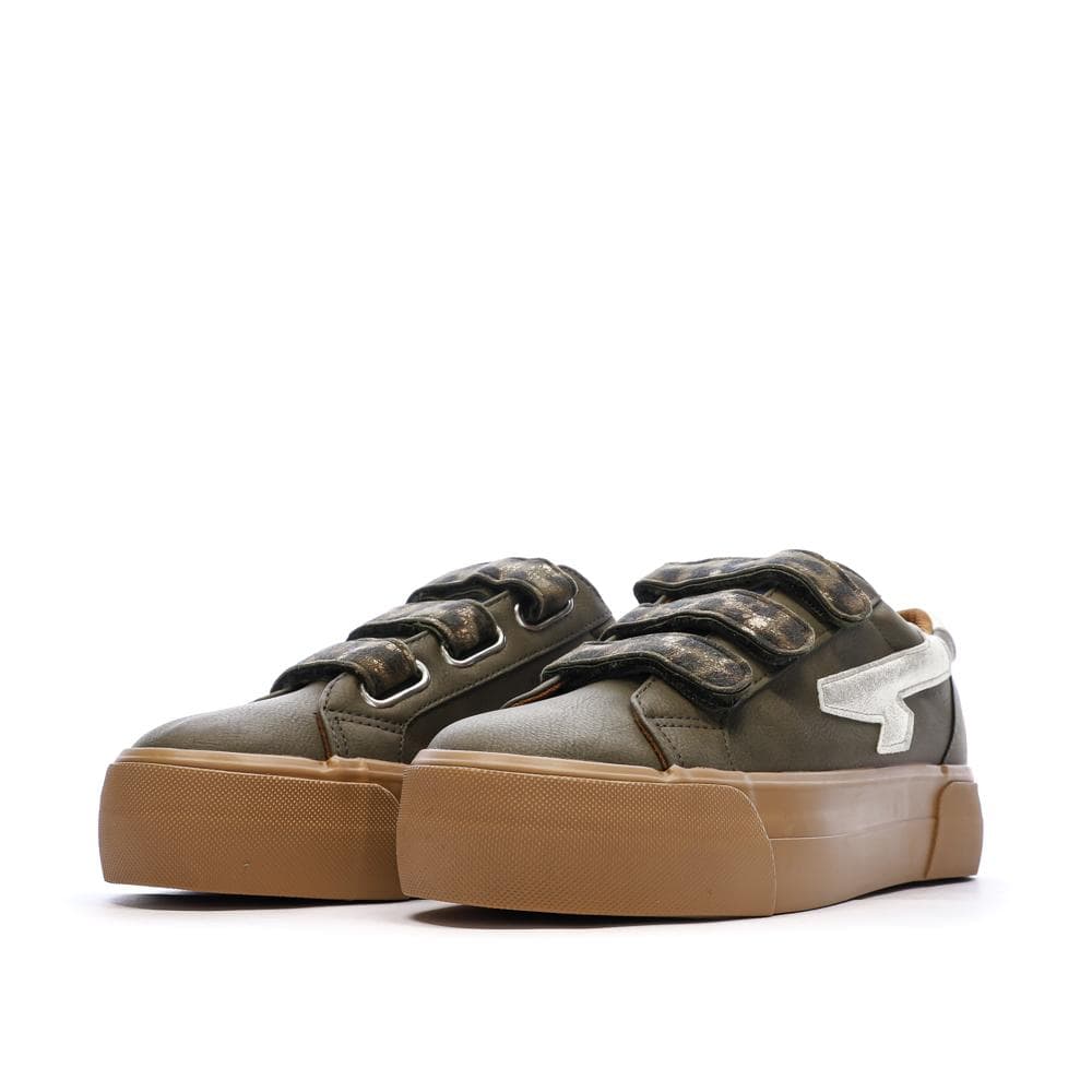 Baskets Kaki Plateforme Femme Kaporal Clovia 6