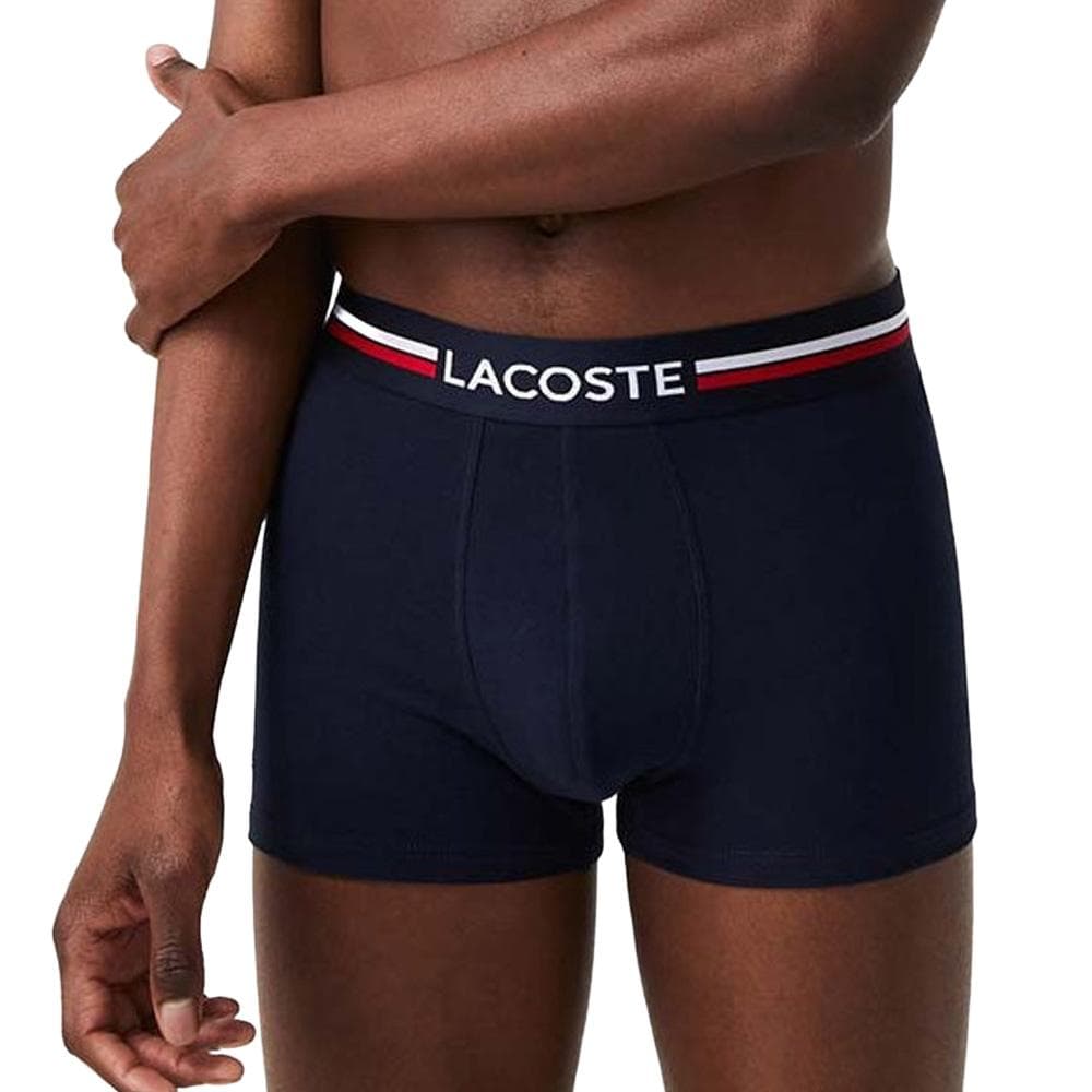 x3 Boxers Noir/Gris/Rouge Homme Lacoste 5H3386 2