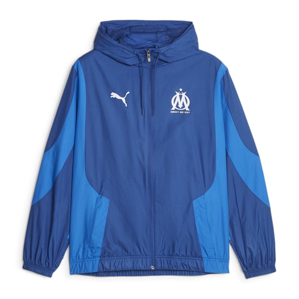 OM Veste Prematch Bleu Homme foot Puma 2023/24 1