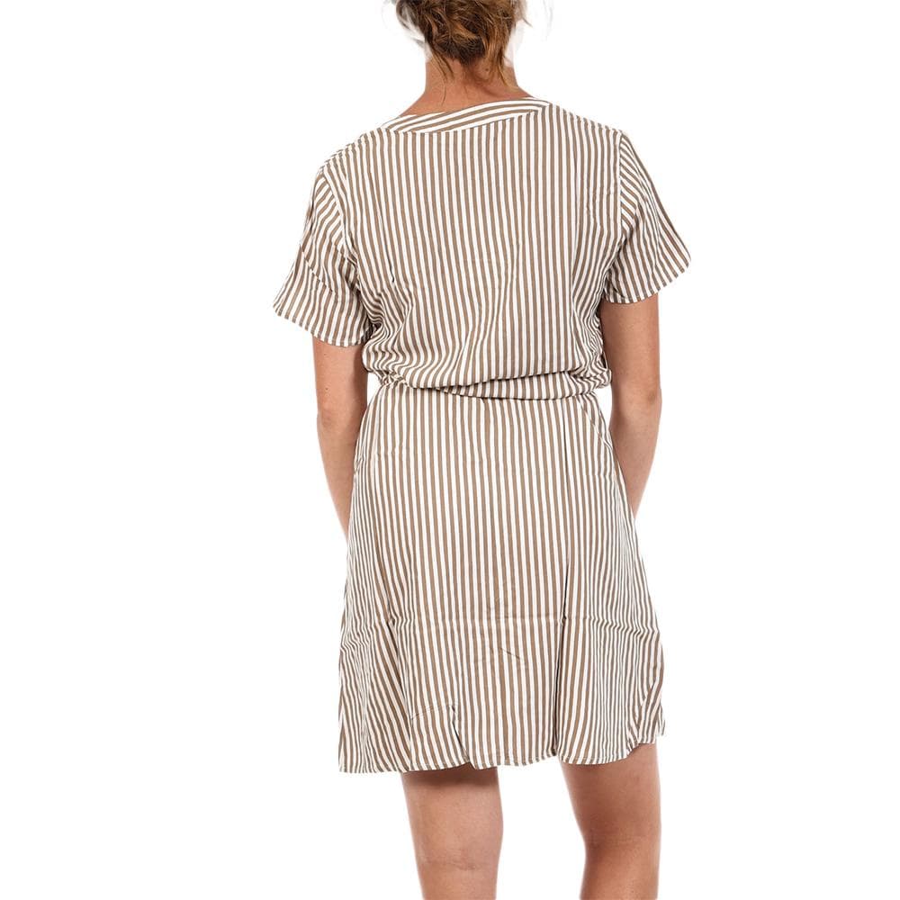 Robe Rayure Marron/Blanc Femme JDY Life 2