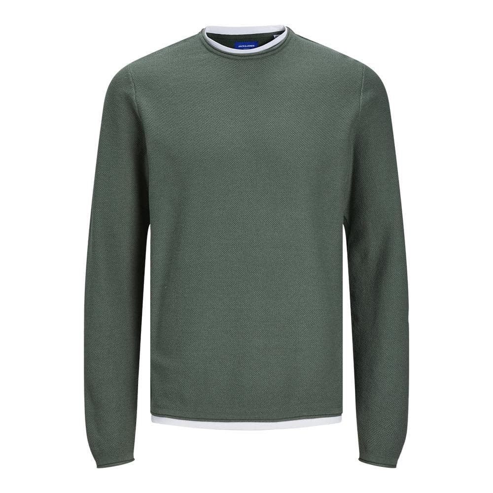 Pull Kaki Homme Jack & Jones Twinn Knit 1