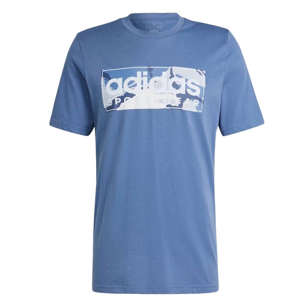 T-Shirt Bleu Homme Adidas IR5834 1