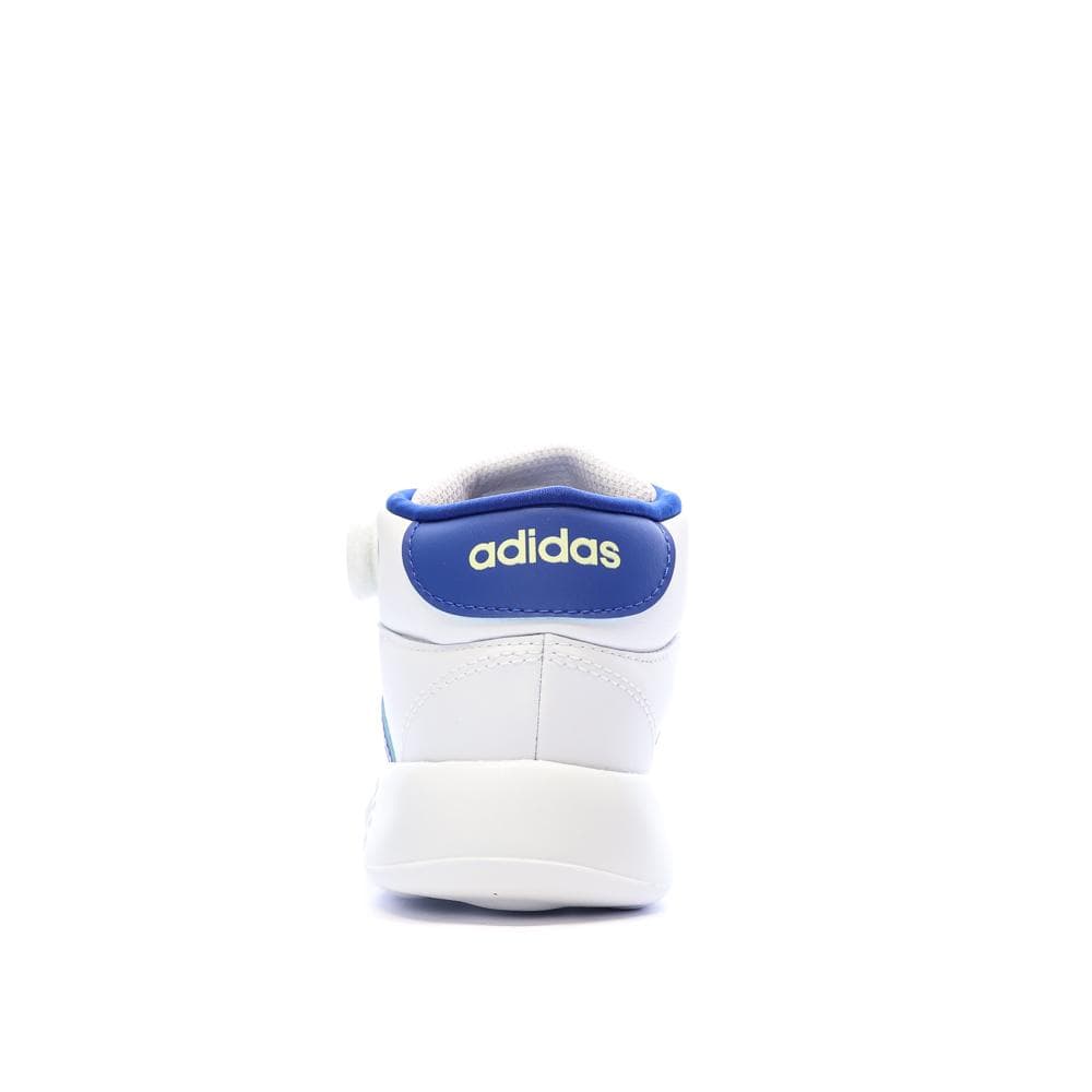 Baskets Blanches/Bleu Garçon Adidas Grand Court Mid 3