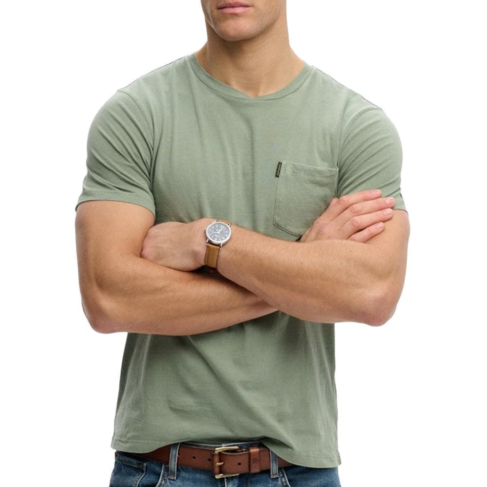 T-Shirt Vert Homme Superdry Classic Essential 12 1