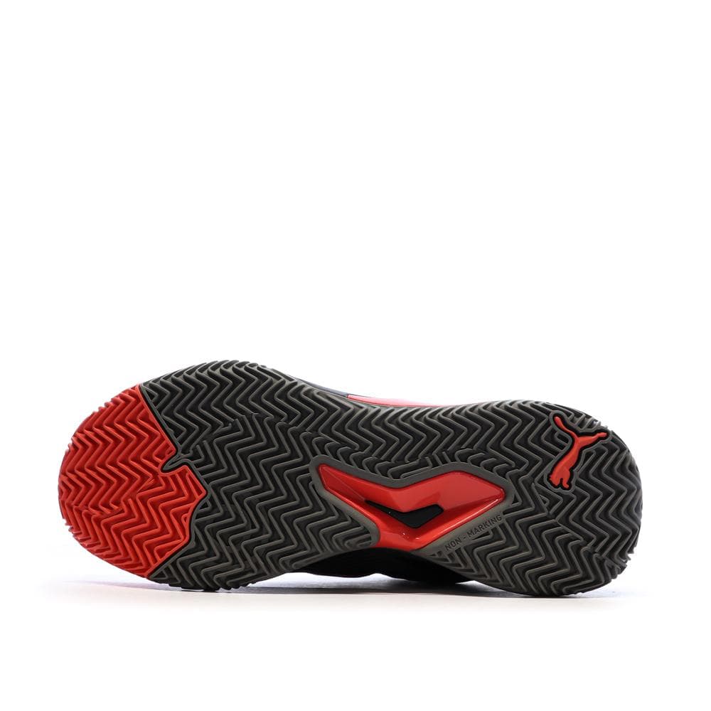 Chaussures de Padel Noires/Rouges Homme Puma Nova Court 5
