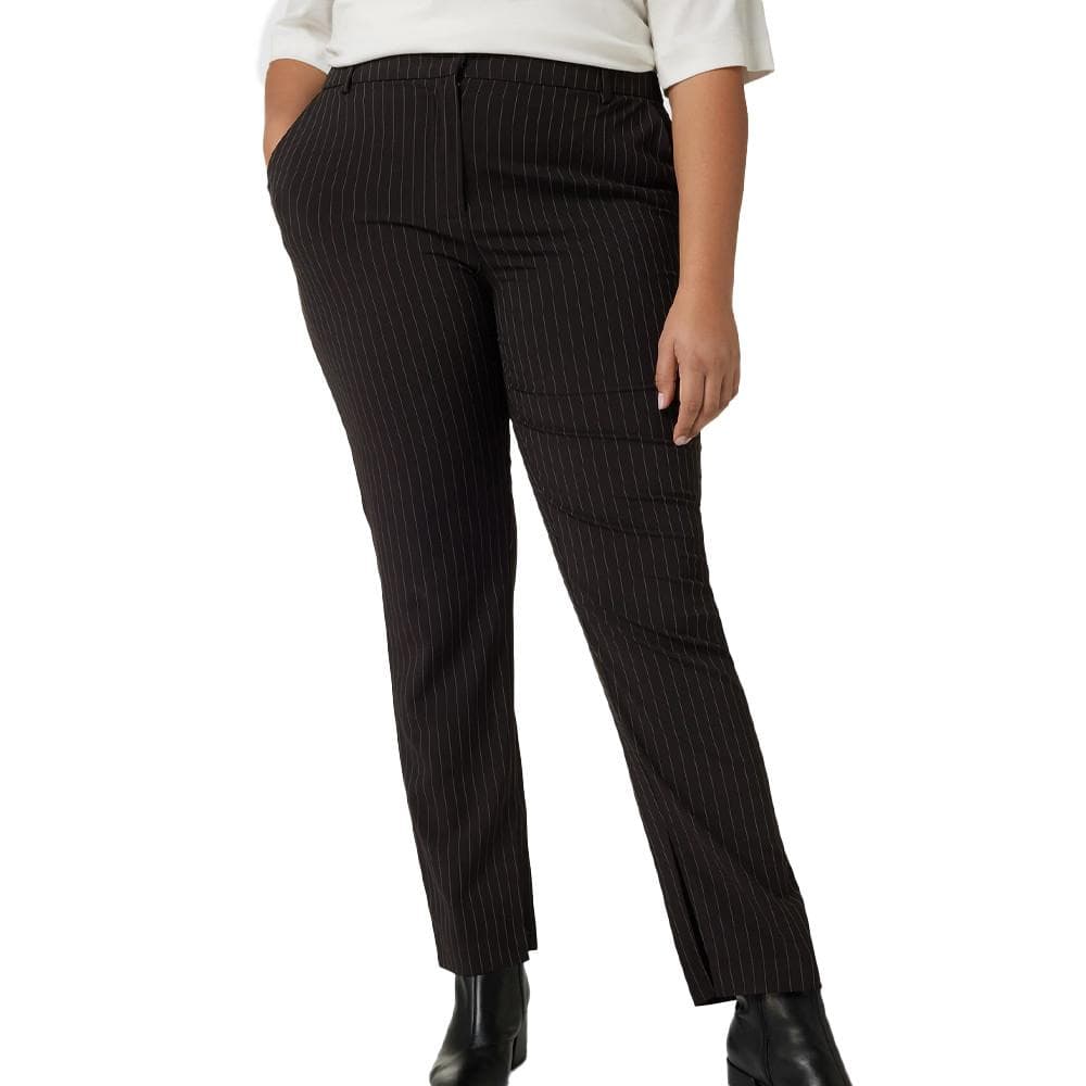 Pantalon Noir à rayures femme Only Carmakoma Carkiya 1