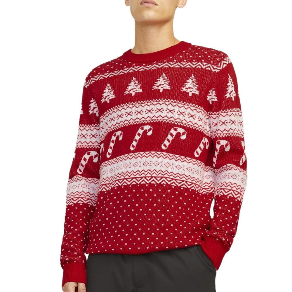 Pull de Noël Rouge Homme Jack & Jones Gabriel 1