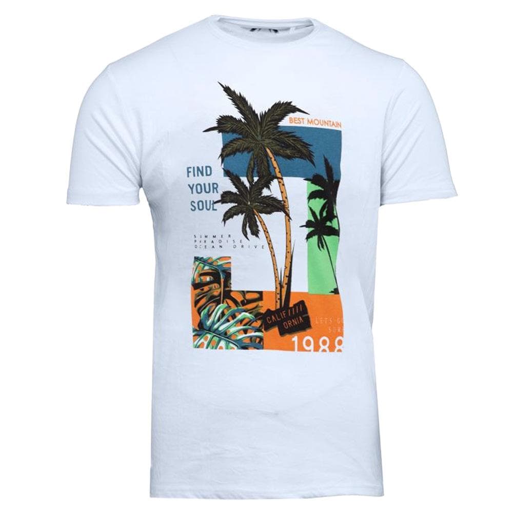 T-shirt Bleu Clair Homme Best Mountain 1017 1