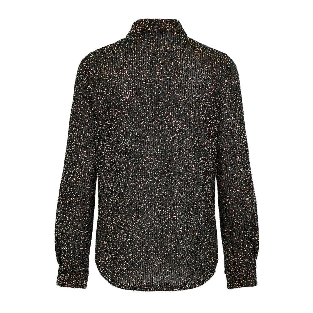 Chemise à Sequin Noir Femme Vila Scara 2