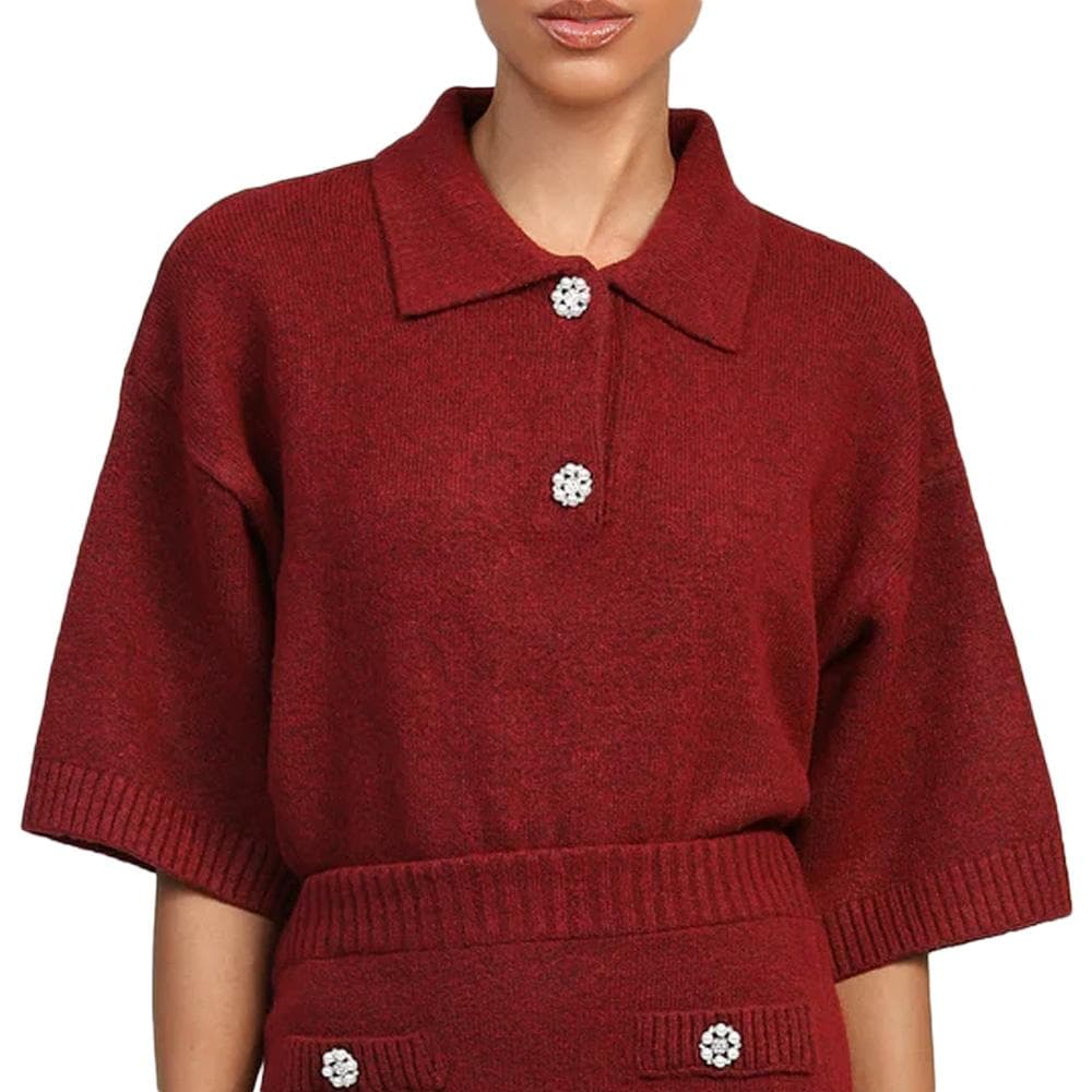 Pull Rouge Femme An'ge Romane 1
