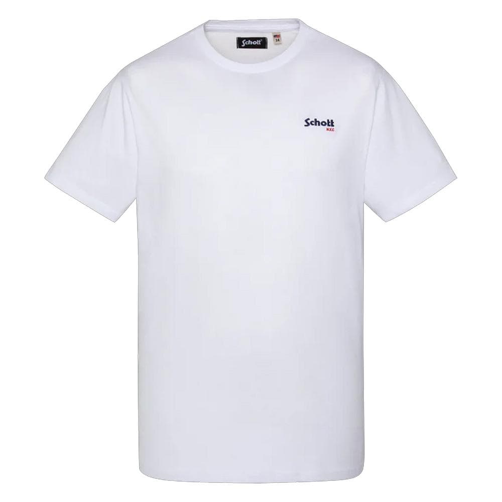 T-Shirt Blanc Garçon Schott RODE 1