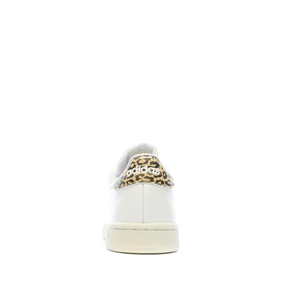 Baskets Blanches/Léopard Femme Adidas Advantage 3
