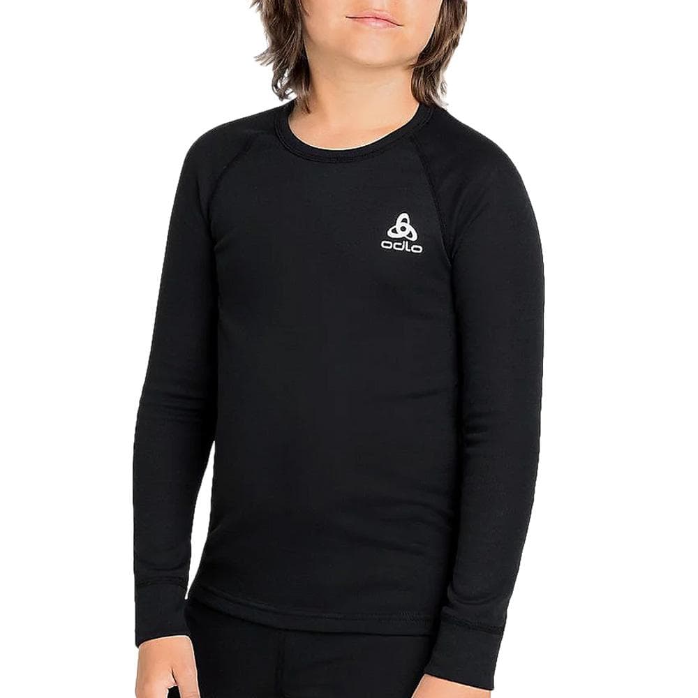 T-shirt Thermique Noir Enfant Odlo Active Warm Eco Kid 1