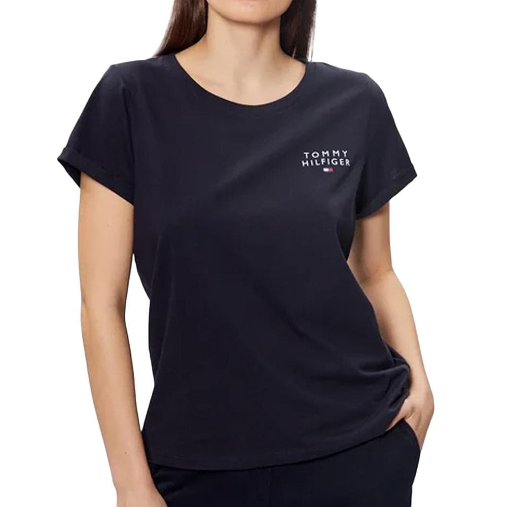 T-Shirt Marine Femme Tommy Hilfiger Sleeve 1