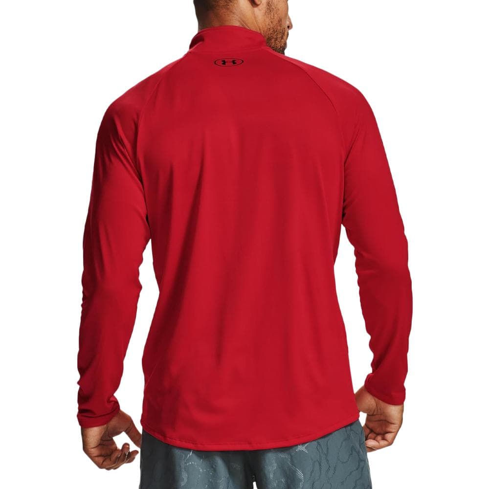 Sweat 1/2 zip Rouge Homme Under Armour Tech 2.0 2