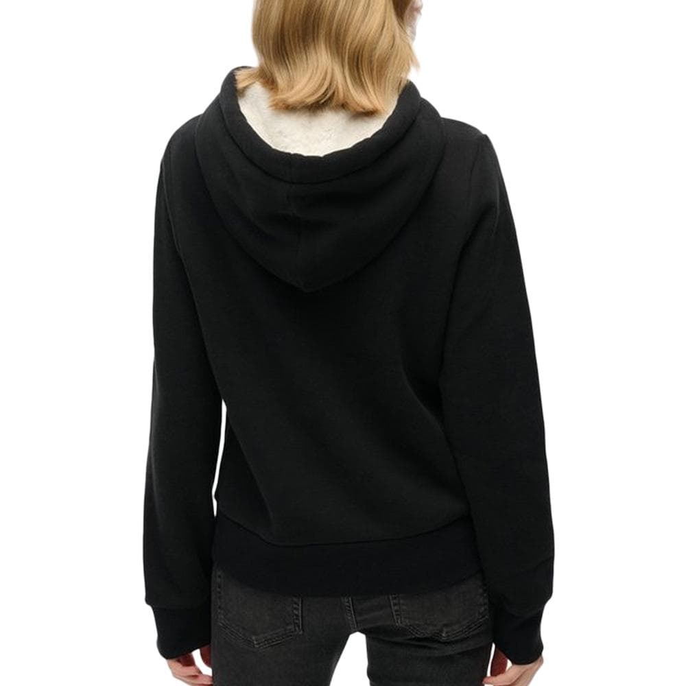 Sweat Noir Femme Superdry Luxe 2