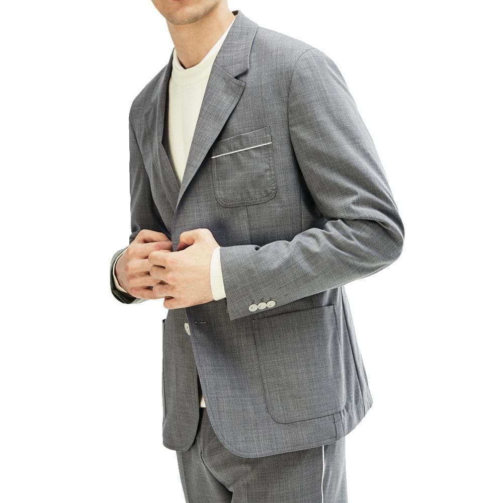 Veste de Blazer Gris Homme Lacoste VH4533 1