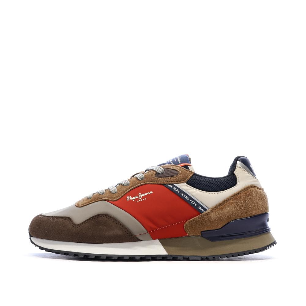 Baskets Marron/Rouge/Marine Homme Pepe jeans Brit Road M 1