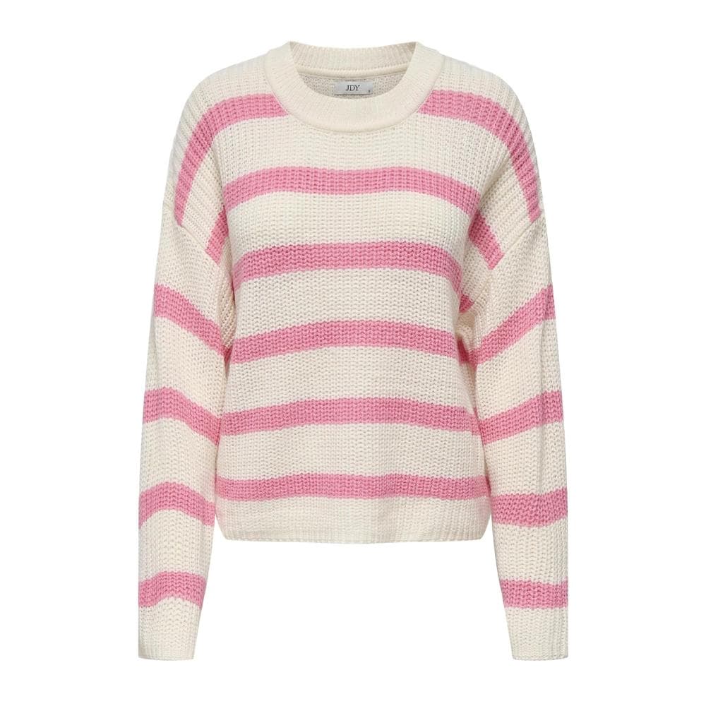 Pull Ecru/Rose Femme JDY Stripe Pullover 1
