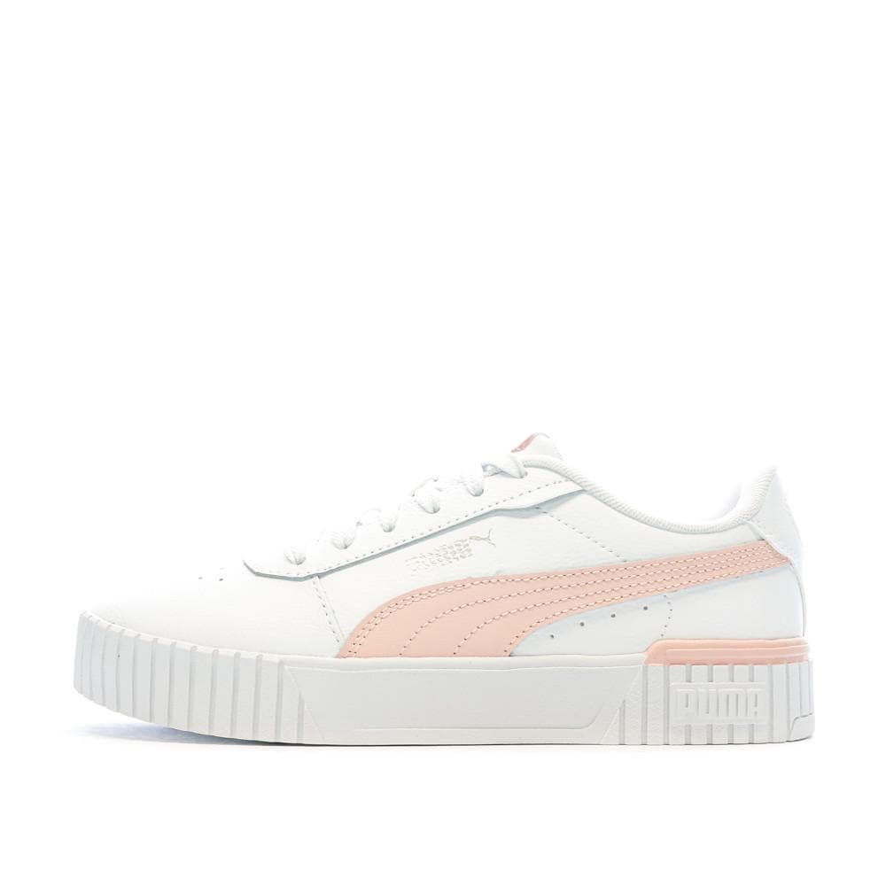 Baskets Blanches/Rose Femme Puma Carina 2.0 1