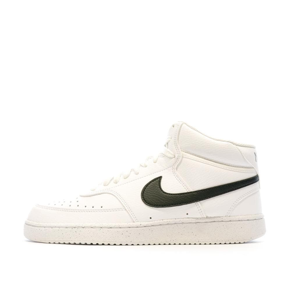 Baskets Blanche/Noir Homme Nike Court Vision Mid 1