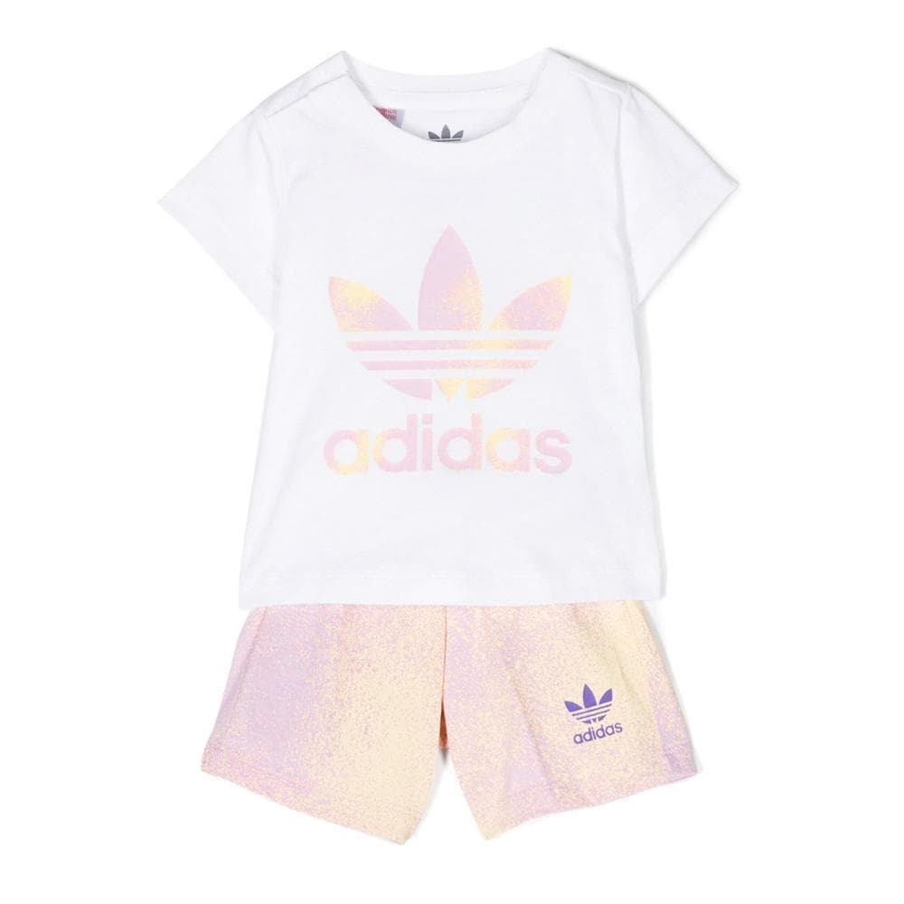 Ensemble Blanc/Jaune Fille Adidas HK2909 1
