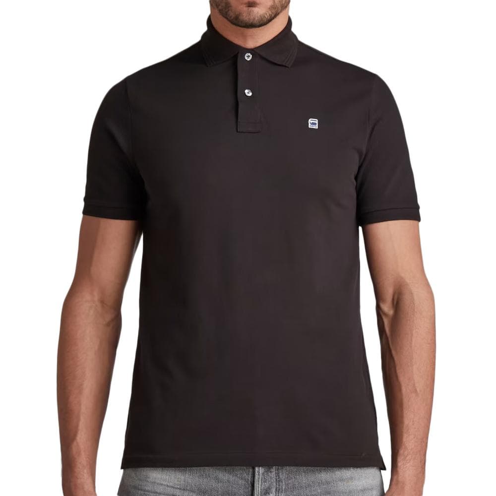 Polo Noir Homme G-Star Dunda 1