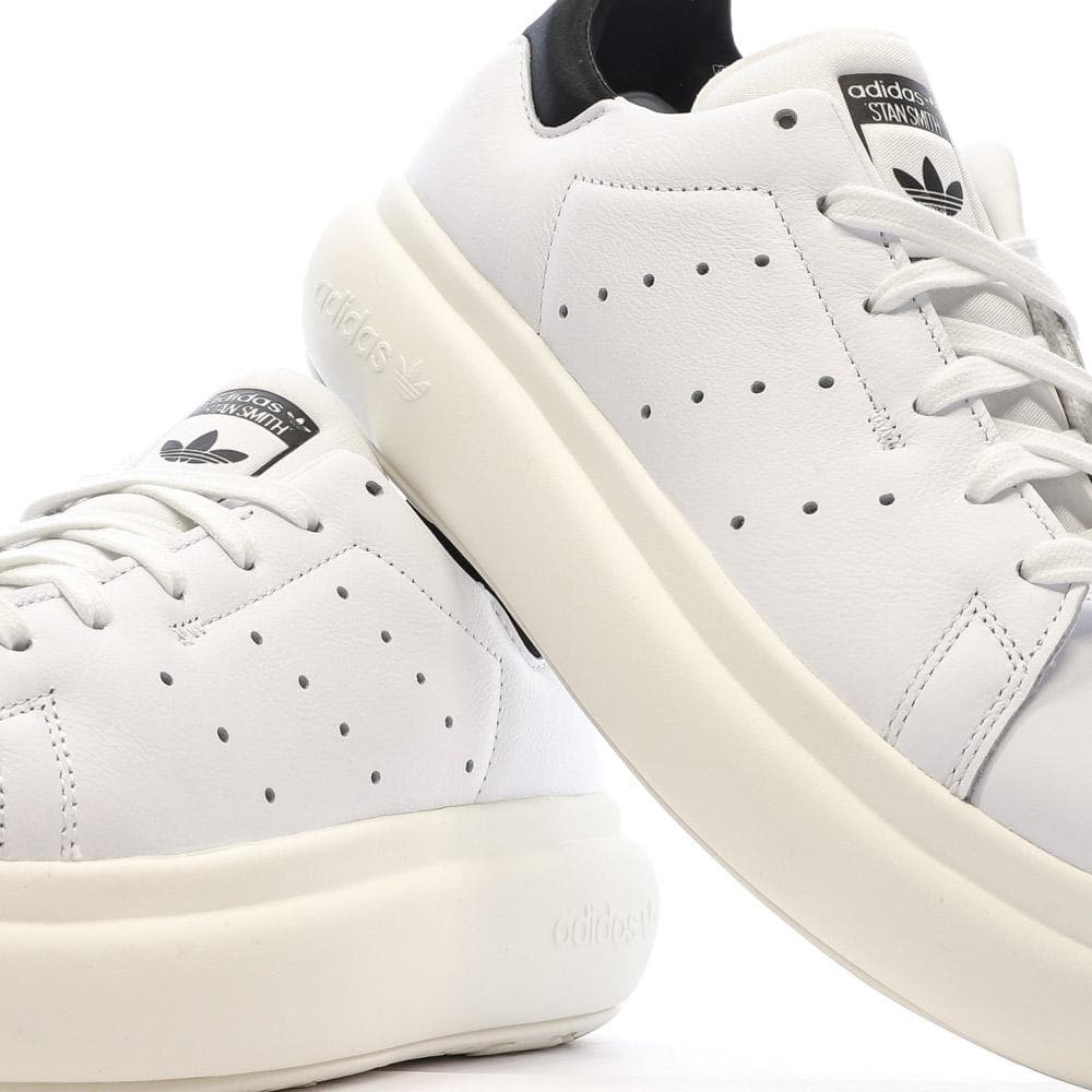 Baskets Blanches/Noires Femme Adidas Stan Smith Pf W 7