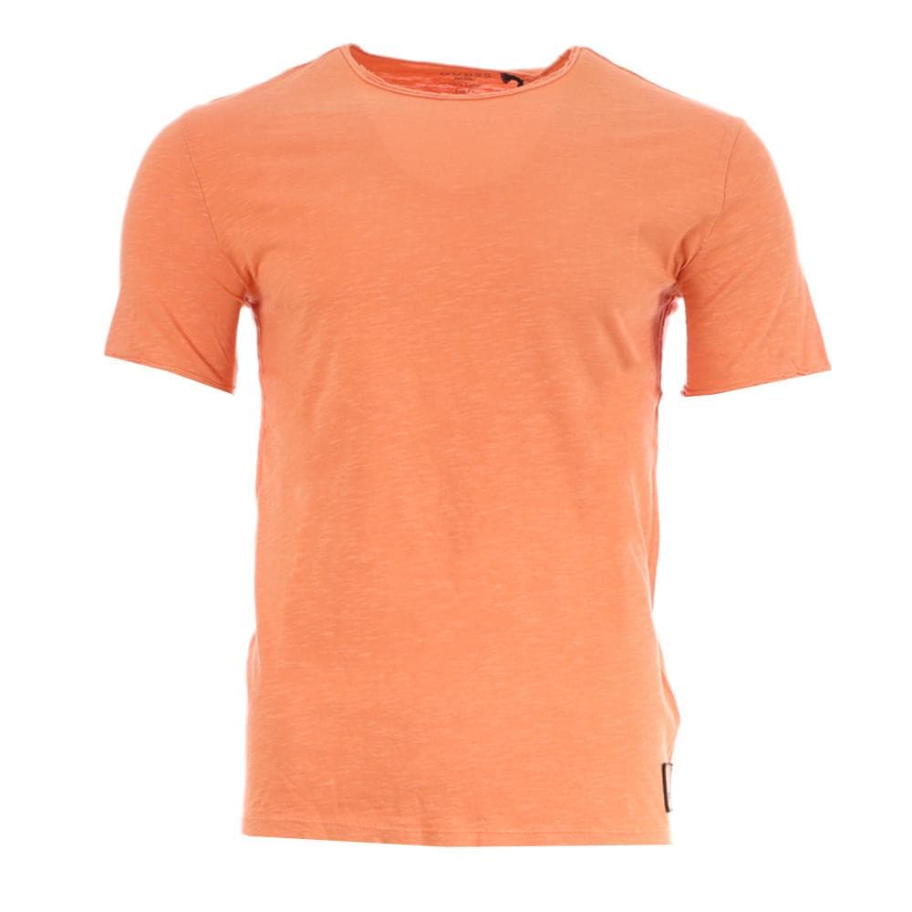 T-shirt Orange Homme Guess Dustin 1